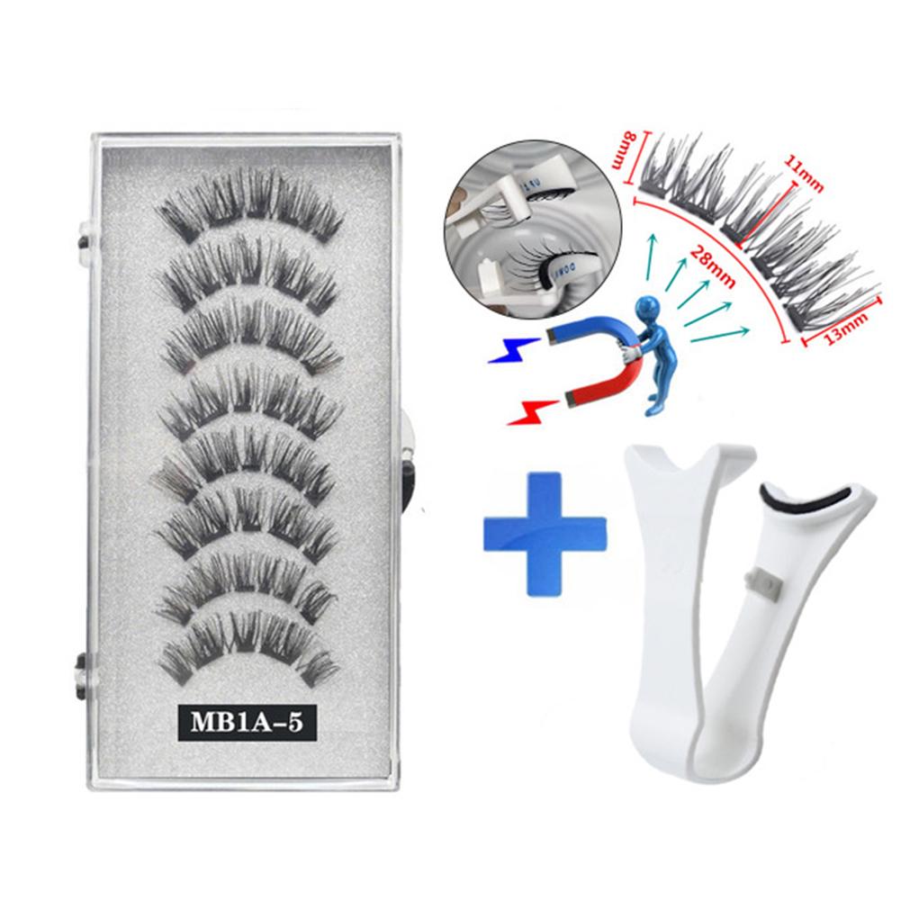 Best-5pairs Magnetic Eyelash Curler Clip Quantum Kit False Eyelashes 3D Eye Lashe uk L5P5